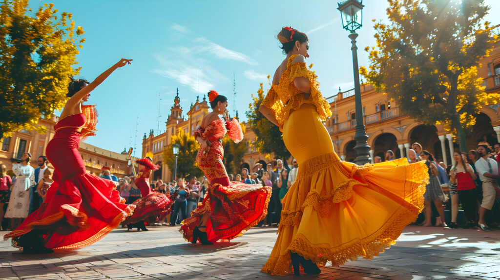Flamenco dance performance in Seville, Spain.
