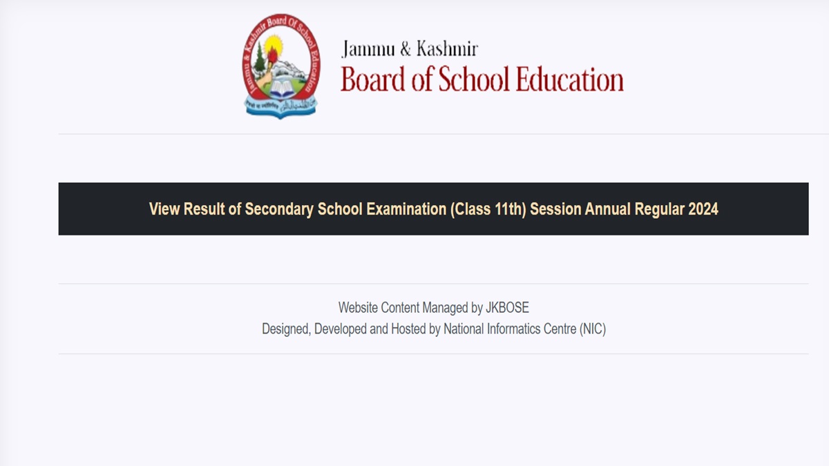 JKBOSE 11th Result 2024 Declared