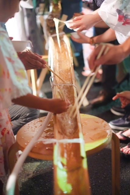 Nagashi-Somen Japanese Summer Dishes