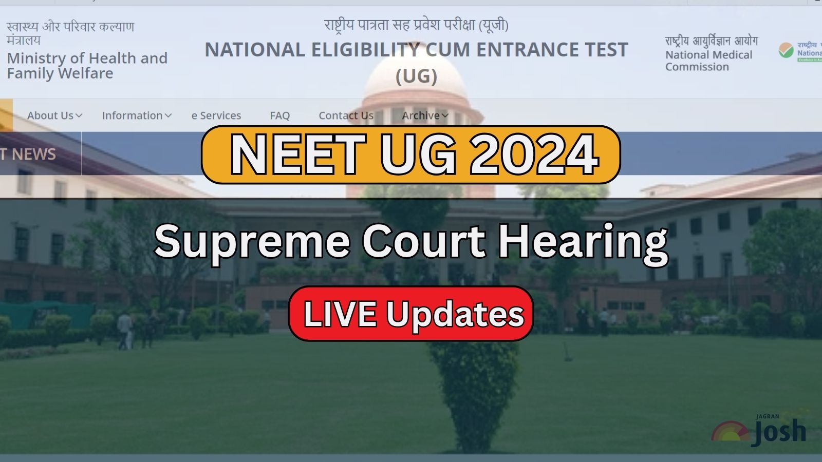 [LIVE] NEET UG Supreme Court Hearing: Paper Leak an Admitted Fact Says SC