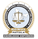 Rajiv Gandhi National University of Law, Patiala