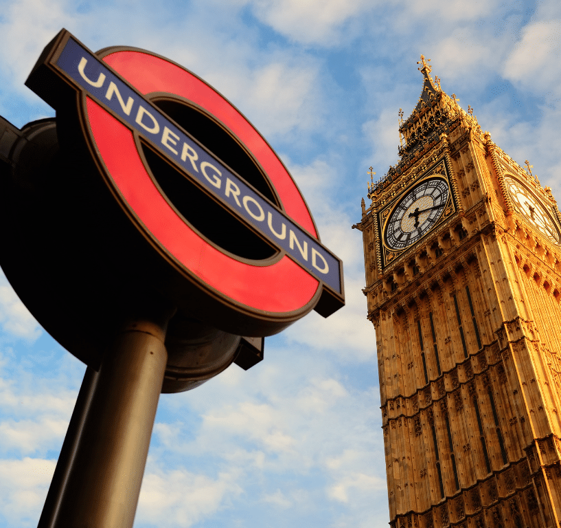London Metro Public Transportation in Europe
