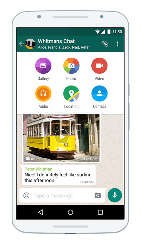 whatsapp photos and video